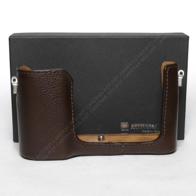Artisan & Artist Leather Protector for Leica-TL Camera Brown