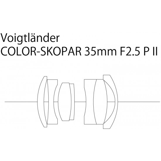 Voigtlander 35mm F2.5 P-type II VM Mount Color-Skopar Lens