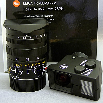 Leica Tri-Elmar 16-18-21mm f4 ASPH-M + Finder