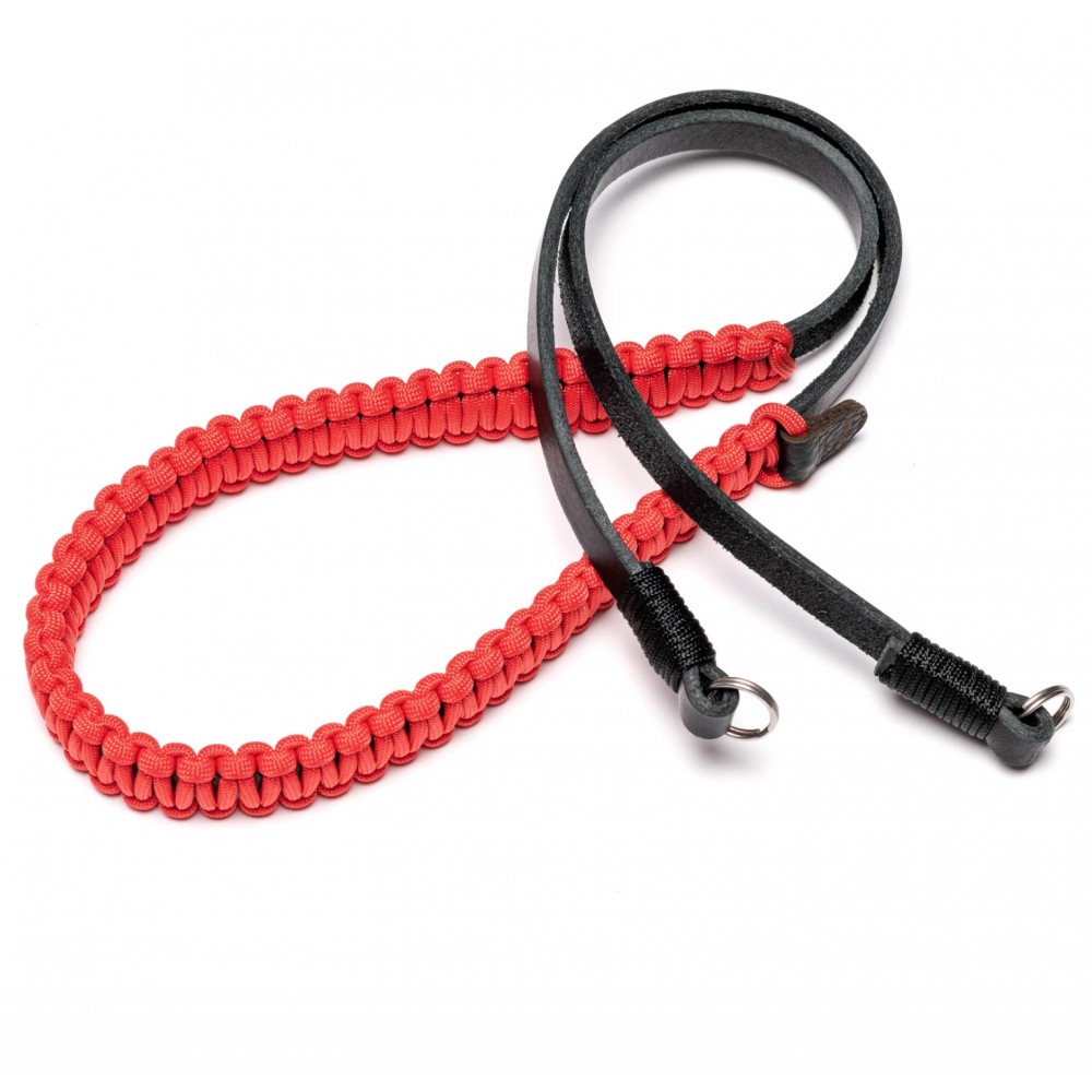 Leica Paracord Strap, BLACK/RED 100cm Designed by COOPH