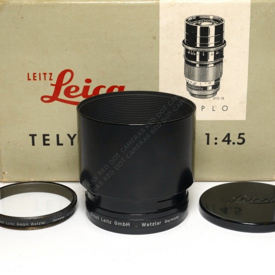 Leitz Telyt 20cm f4.5 + Hood,Caps for Viso Boxed