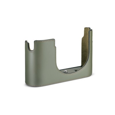 Leica Q3 Halfcase leather, olive green