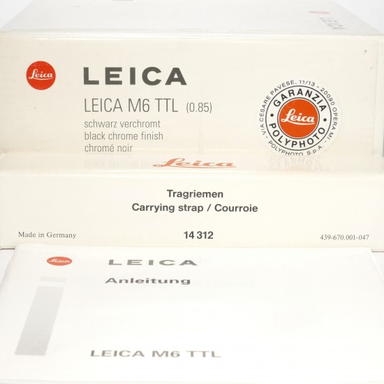 Leica M6 0.85 TTL Chrome...