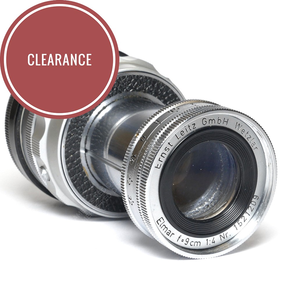 Leica Leitz Ernst Wetzlar Elmar 9cm F4 + Voigtländer Adapterring  8504 Single Lens Reflex Camera Slr