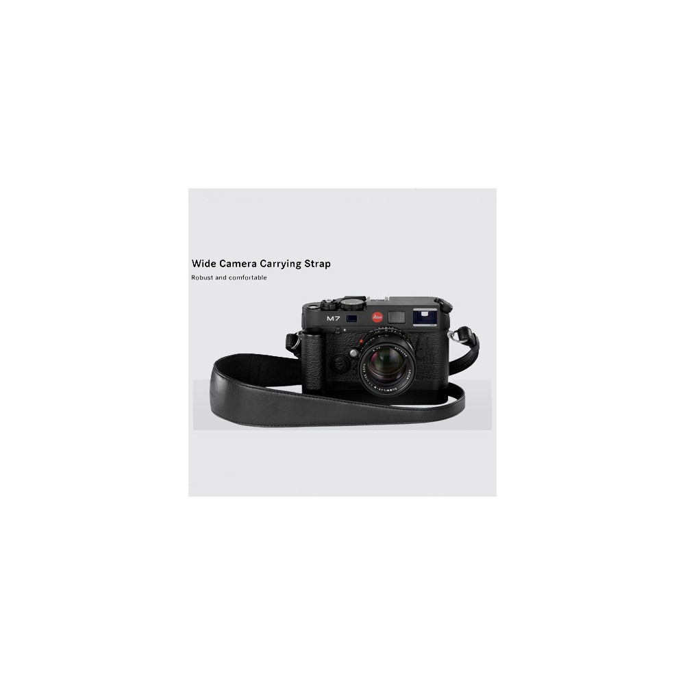 Leica Black Leather Wide Neck Strap