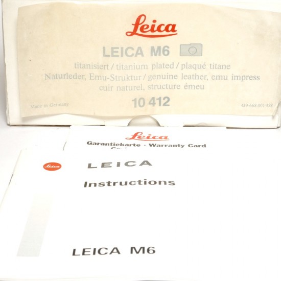 Leica M6 Titanium Plated...