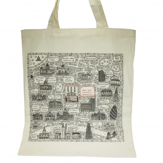 Red Dot Camera MAP Tote Bag