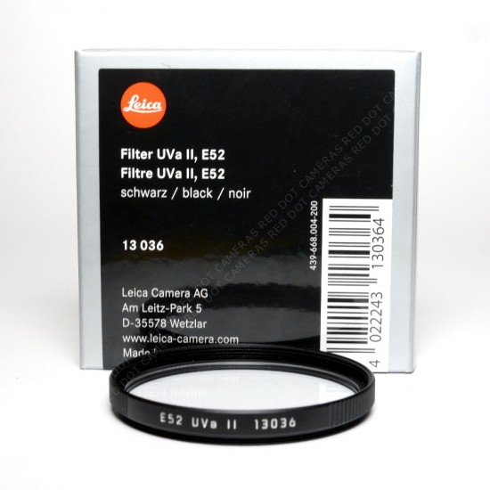 Leica E52 UVa II Filter...